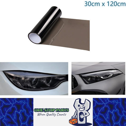 Light Black PVC Tint Film Wrap for Headlights and Tail Lamps 30cm x 120cm