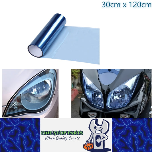 Blue PVC Tint Film Wrap for Headlights and Tail Lamps 30cm x 120cm Blue Film