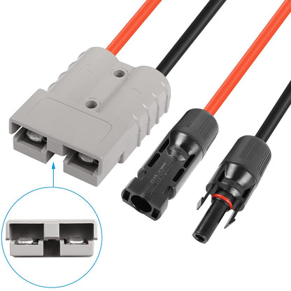 5M 10AWG 6mm² Solar Panel Cable 50A Anderson Plug To Solar Panel Connector