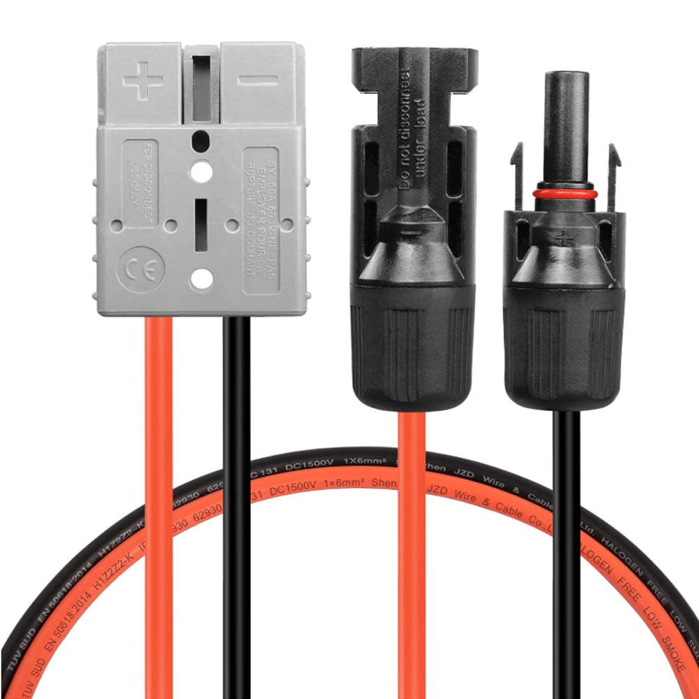3M 12AWG 4mm² Solar Panel Cable 50A Anderson Plug To Solar Panel Connector