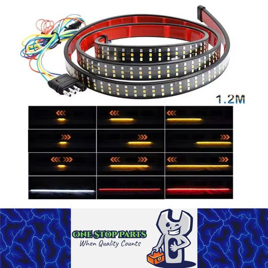 12V 1.2M Car LED Brake Turn Signal Light Flowing Dynamic Rear Tail Strip Lamp