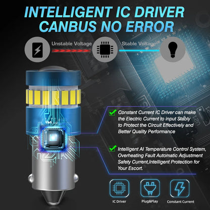 2pcs BAX9S Ice Blue 12V 19SMD Canbus Super Bright LED Bulbs BAX9S LED Globes