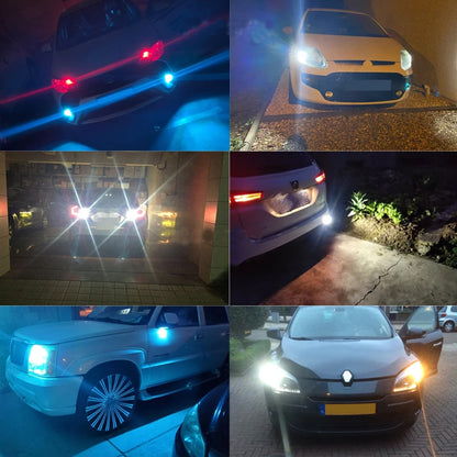 2pcs BA9S Ice Blue 12V 19SMD Canbus Super Bright T4W LED Bulbs BA9S LED Globes