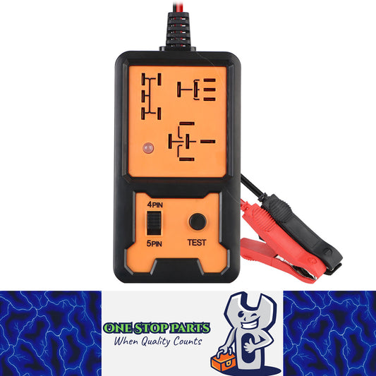 12v 4 and 5 Pin Relay Tester with LED Indicator to Confirm Good or Bad Relay