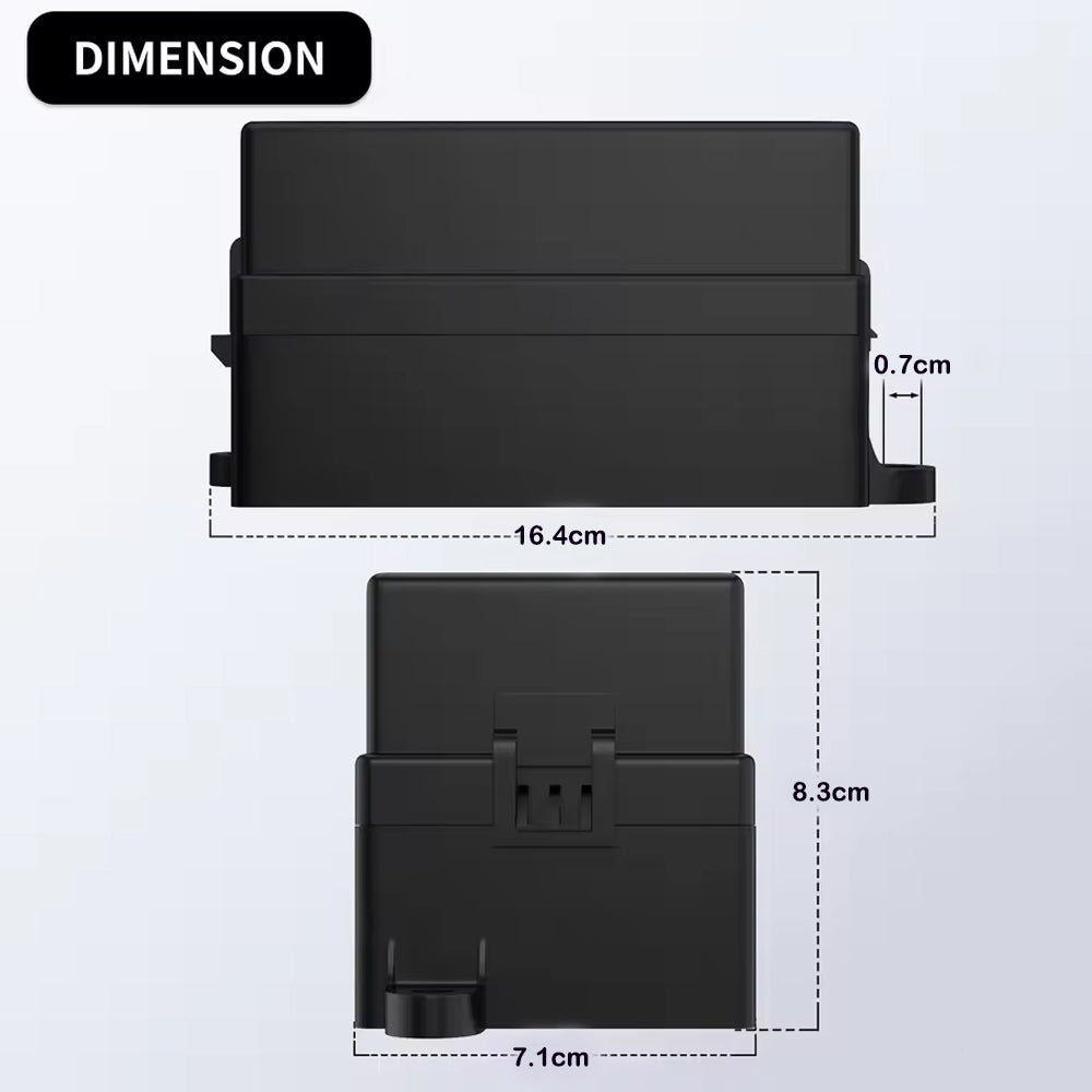 12V Pre-Wired Fuse Relay Box 4 Relays 12 ATC/ATO Fuses Waterproof for Car Marine