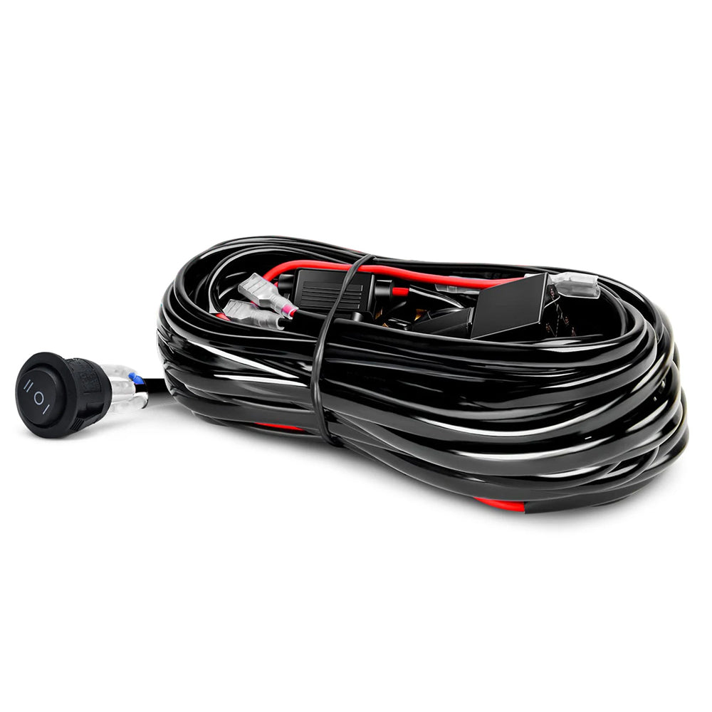 2.8M 12V 40A Wiring Harness Relay Swtitch Kit for 1pc 2 Modes LED Work Light Bar