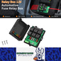 12V Waterproof Fuse Relay Box Panel 6-Way 14 ATC/ATO Fuses LED for Car Truck