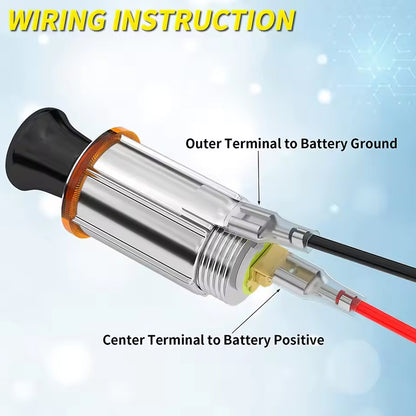 12V Cigarette Lighter Socket Outlet with Eject Button Cigarette Lighter Plug