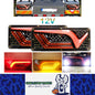 2 x 12V LED Rear Lamps Stop Tail Indicator Reverse Lights for Trailer Truck