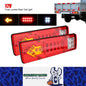 2 x 12V LED Trailer Lamp 19LEDs Stop Tail Indicator Reverse Light Truck Lorries