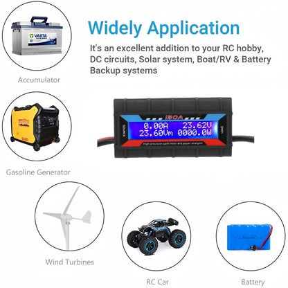 130A Inline Digital Meter Watt Voltage Amp Meter Power Analyzer Monitor