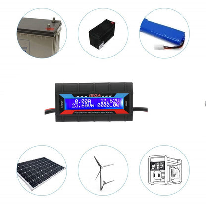130A Inline Digital Meter Watt Voltage Amp Meter Power Analyzer Monitor