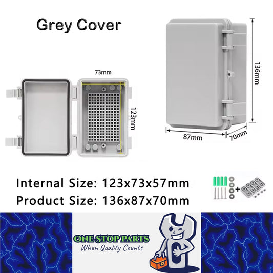Waterproof Electrical Box 136x87x70mm Plastic Outdoor Enclosure Junction Box