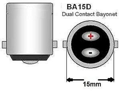 2 X BA15D 12V 18 LED RED GLOBES 108LM SUIT BOAT CARAVAN NOT STOP/TAIL GLOBES 2PC