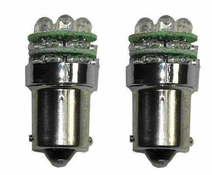 2 X BA15S 12V 18 LED RED GLOBES 108LM SUIT BOAT CARAVAN TAIL LIGHTS 2PC