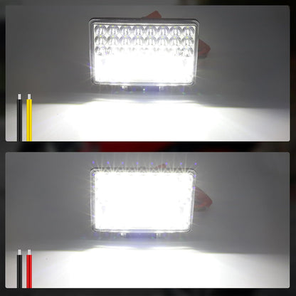 2 x 144W LED Work Light 152x107mm 12-24V 6000K Spot Flood Beam Combo Work Light