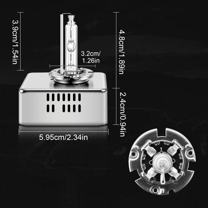 Pair 12v 35w D5S 6000K HID Globes with Ballast attached 6000k Colour D5S HID 2pc
