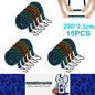 15 x 2M Bungee Cords Heavy Duty Luggage Bungee Straps with Hooks Elasticity Rope