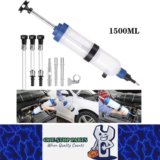 1500ml Car Oil Fluid Extractor Pump Manual Brake Fluid Syringe Extractor Pump