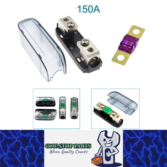 ANS Inline Fuse Holder with Bolt On 150 Amp Midi Fuse Supplied 150A Fuse Holder