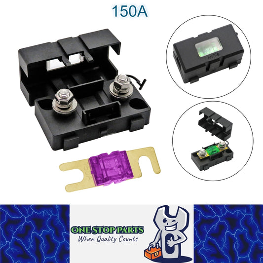AFS Mini ANL Inline Fuse Holder with Bolt On 150 Amp Fuse Supplied (150A) holder