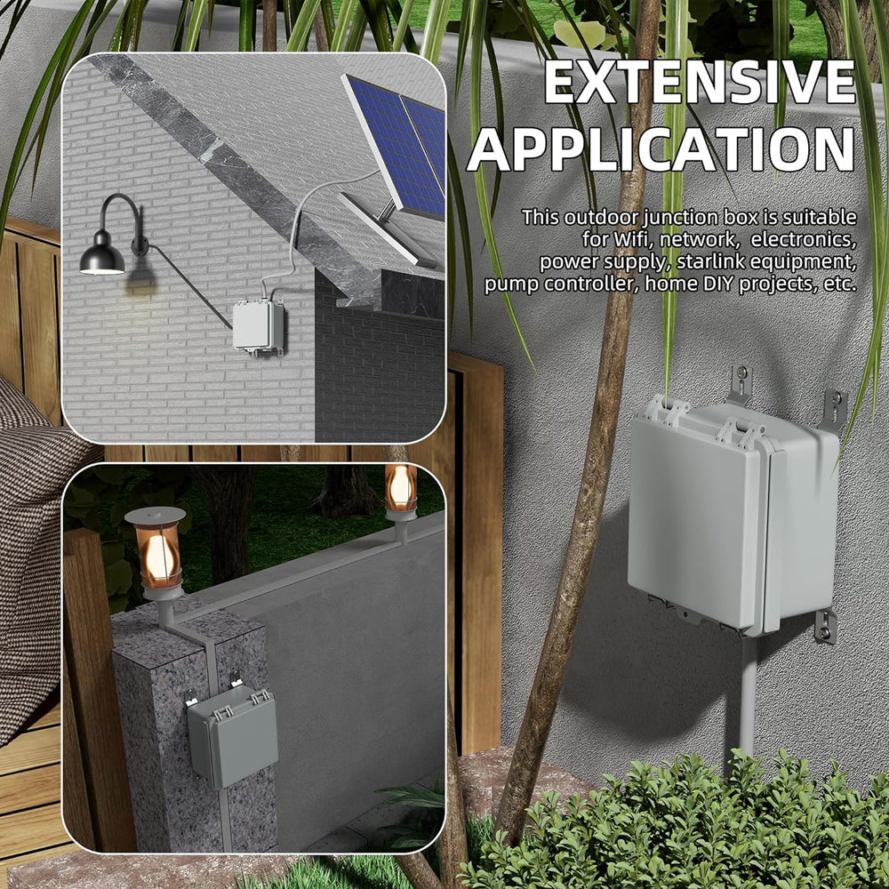 Waterproof Outdoor Electrical Box 220x170x110MM Plastic Junction Enclosure Box