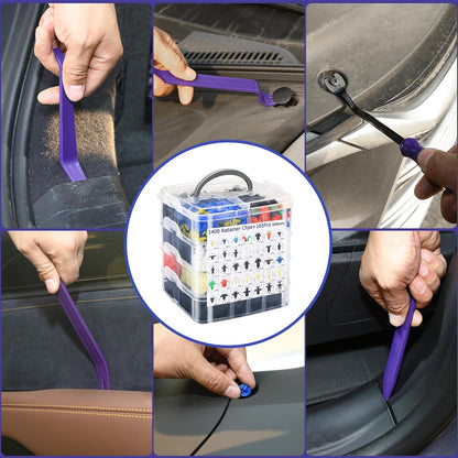 1565pcs Car Push Retainer Clip Fastener 36 Size Bumper Fender Rivet with Removal