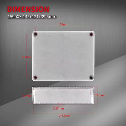 1 x 1590XX 1790NS Guitar Pedal Enclosure Aluminum Stomp Box Case 145x121x39.5mm