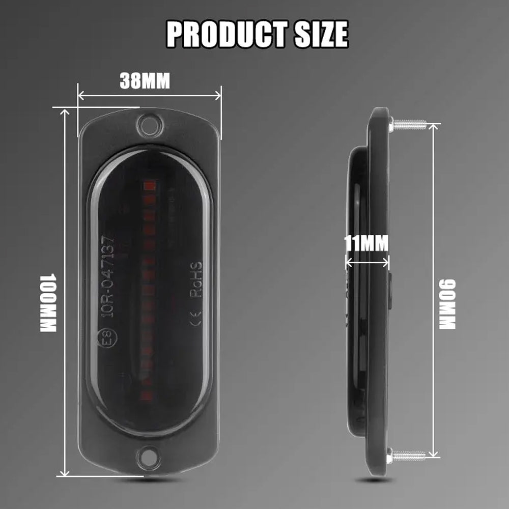 1 x Amber LED Side Marker Lamp 100x38mm 12V-24V 15LEDs Side Marker Signal Light