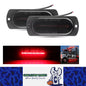 2 x Red LED Rear Marker Lamps 100x38mm 12V-24V 15LEDs Rear Marker Lights