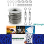 15m 304 Stainless Steel Cable Rope Kits PVC Coated Heavy Duty Wire Cable Rope