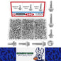 160pcs #10 Hex Head Self Drilling Screws 410 Stainless Steel Metal/Wood Tek