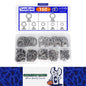 160pcs External Serrated Lock Washer M3–M12 Stainless Steel Toothed Lock Washer