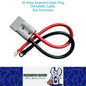 1 x 50amp Anderson Style Plugs With 1 Meter 6AWG Cable with Eye Terminals 50 Amp