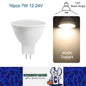 16x MR16 7W LED Spotlight AC/DC 12-24V 120 Degree 4000K Daylight White Downlight