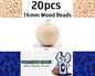 20 x 16mm Natural wood beads round DIY jewelry Handmade Accessories