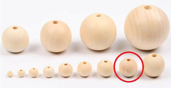 20 x 16mm Natural wood beads round DIY jewelry Handmade Accessories