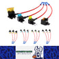 16pcs Add a Fuse Tap Adapters 4 Types Standard/Mini/L Mini/Micro2 with 16 Fuses