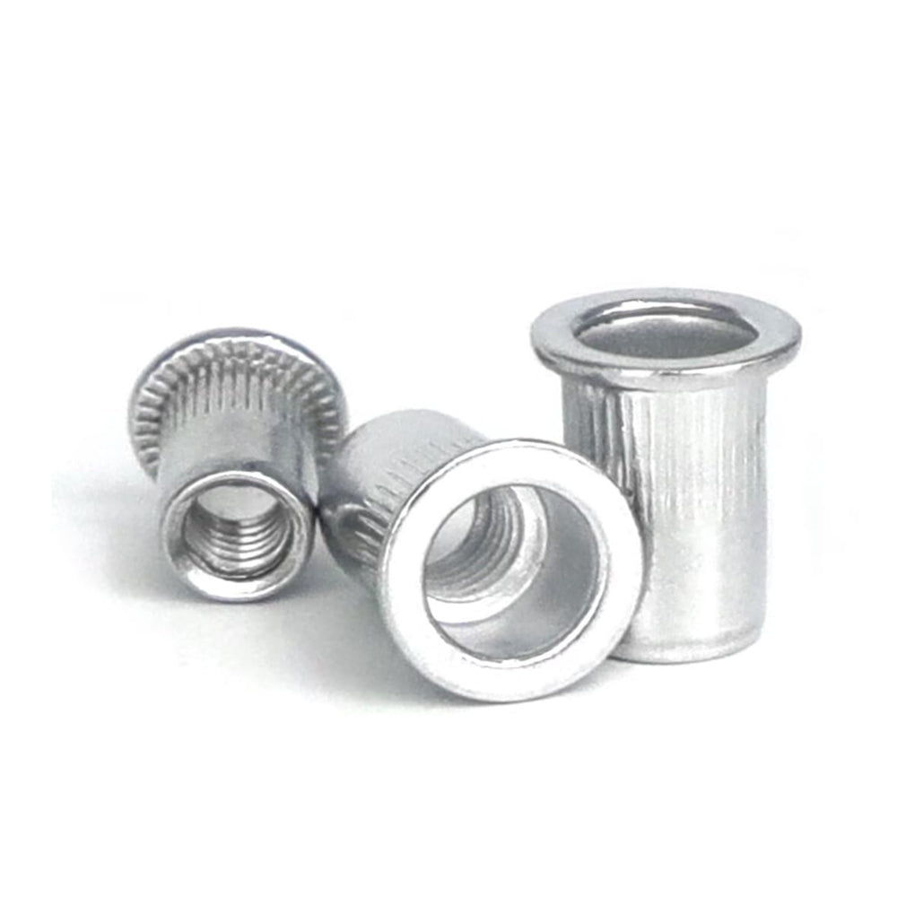 175pcs Aluminum Rivet Nut Kit M3 M4 M5 M6 M8 Flat Head Threaded Insert Nutserts