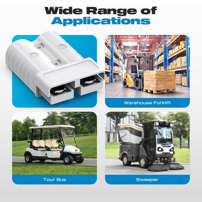 4 x 175A Grey 2 Pin Style Anderson Style Sockets Plug 175 Amp for RV Truck Winch