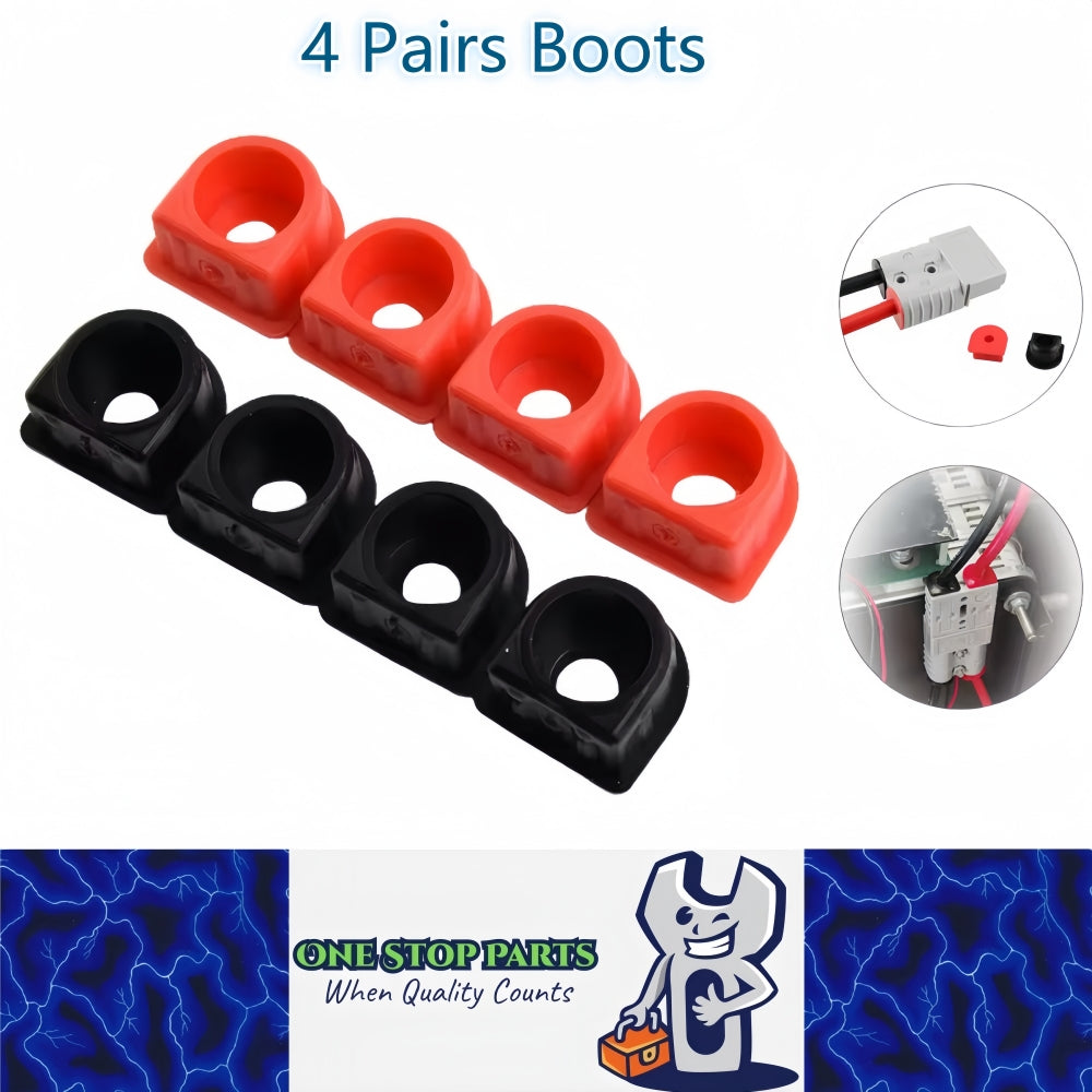 4 Pairs 175Amp Anderson Plug Cable Entry Boot Waterproof Boot (8pcs ...