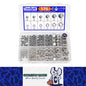 175pcs Stainless Steel Self Lock Hex Nut Nylock Locknut Kit M3-M10 Nylon Insert
