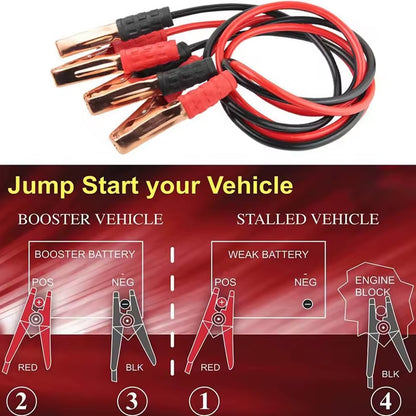 1.8M 500A Jumper Cable Heavy Duty Car Battery Booster Cable Lead with Clamps