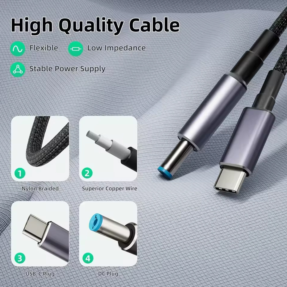 1.8M Starlink Cable Mini USB C to DC Power Cable Type C to DC Cable PD Source