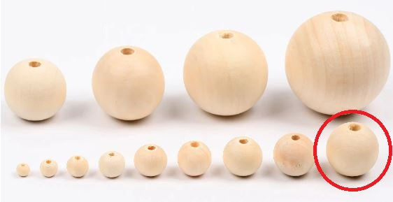 40 x 18mm Natural wood beads round DIY jewelry Handmade Accessories