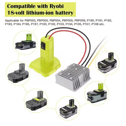 1x 18V to 12V Step Down Converter for Ryobi 18V Battery Adapter Power Wheel DIY