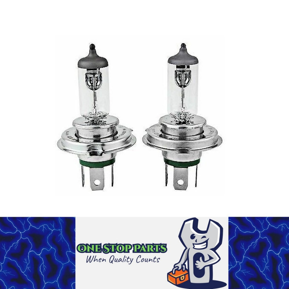2 x Halogen 24v H4 75/70 Clear Headlight Globes Bulbs Quality
