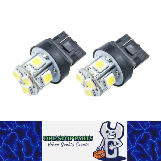 2pcs 12v T20 7440 8 SMD WARM WHITE 80 LUMENS LED GLOBE FOR PARK LIGHT INTERIOR