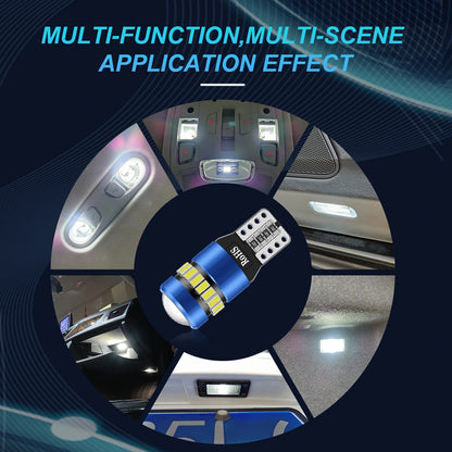 2pcs T10 Yellow 19SMD Canbus LED Bulbs Super Bright 194 W5W T10 LED Globes