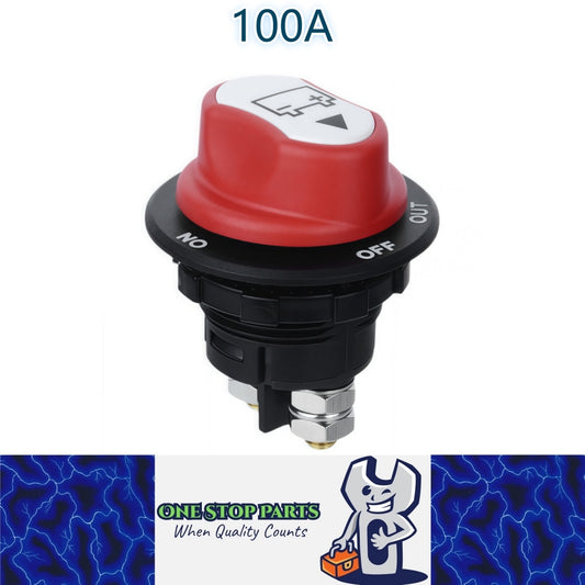 12V 100Amp Isolator Switch Battery Disconnect Switch for Motorbike Car Boat RV